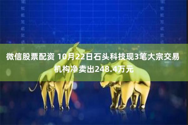 微信股票配资 10月22日石头科技现3笔大宗交易 机构净卖出248.4万元