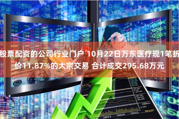 股票配资的公司行业门户 10月22日万东医疗现1笔折价11.87%的大宗交易 合计成交295.68万元